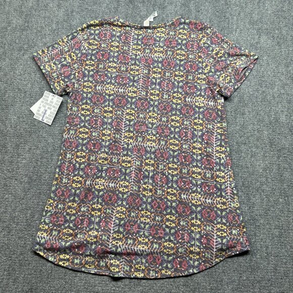 LulaRoe Lot of 2 Classic T-Shirt Womens L Multicolor Geometric Short Sleeve New - Picture 4 of 7